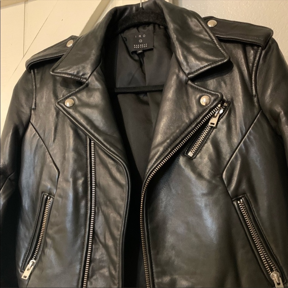 IRO Chayama lamb leather biker jacket